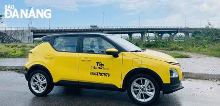 Taxi Tiên Sa đưa xe ô tô điện VF5 Plus vào kinh doanh